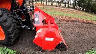 King Kutter 5ft tiller review wL2501 Kubota and quick hitch [upl. by Selie]