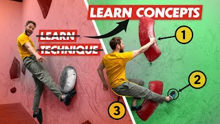 Learn 100 Climbing Techniques With Just 4 Movement Concepts [upl. by Enael]