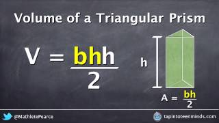 Visualizing the Formula for Volume of a Triangular Prism [upl. by Arabela]