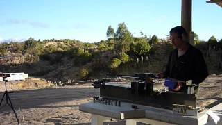 Muzzle brake test Recoil testing muzzlebrakes Rem 700 7mm Rem Mag  unbraked [upl. by Ydolem]