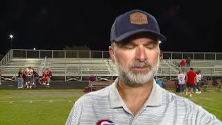 Chris DePew interview after Garrett beat Adams Central 207 in 2024 season opener [upl. by Evangelist619]