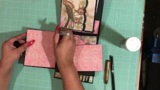 6x6 Mini Album Kirby Teesdale by Paper Studio Part 4 [upl. by Ekenna]