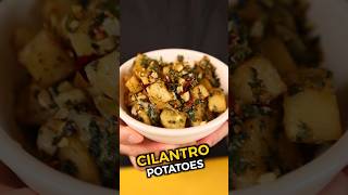 Spicy Garlic Cilantro Potato Recipe Batata Harra [upl. by Louie]