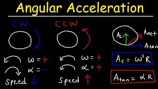 Angular Acceleration Physics Problems Radial Acceleration Linear Velocity [upl. by Manheim]