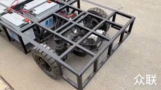 trailer single tricycle motorcycle shaft off road UTV ATV car rear drive axle differential go kart [upl. by Krakow773]