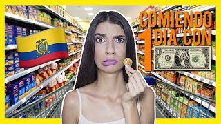 COMIENDO CON 1 DÓLAR EN ECUADOR ¿SERÁ POSIBLE  Zinahyd [upl. by Riha]