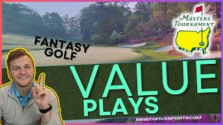 PGA DFS The MASTERS 2024 Values  Sleeper Picks DraftKings [upl. by Abey290]