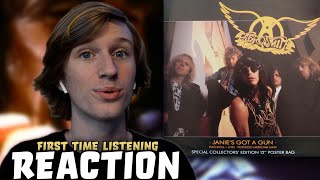 Aerosmith  Janies Got a Gun  Reaction First Time Listening [upl. by Ttocserp145]