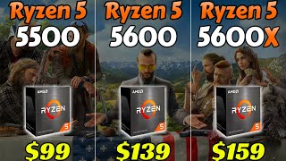 AMD Ryzen 5 5500 vs 5600 vs 5600X  Which CPU is Better value for Money [upl. by Aleydis]