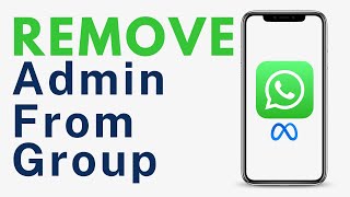 How to Remove an Admin from WhatsApp Group [upl. by Ynor596]