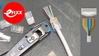 60 second ELECTRICAL TUTORIAL  How to crimp a RJ45 plug  CAT 6 CAT 5 shorts [upl. by Milo]