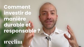 Comment investir de manière durable et responsable [upl. by Mia]