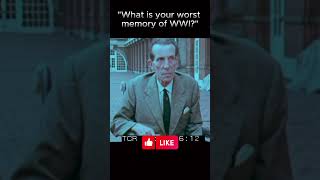 British WW1 Veteran Shares His Worst Memory  ww1 history shorts interesting [upl. by Woodson]