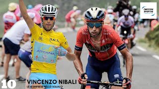 TOP 10 VINCENZO NIBALI Le Imprese dello Squalo [upl. by Lymn]