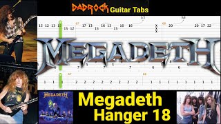 Hanger 18  Megadeth  Guitar  Bass TABS Lesson [upl. by Rockefeller]