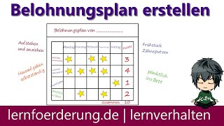 Belohnungsplan einfach ✅ selber erstellen  Beispiel und Vorlage [upl. by Jodie]