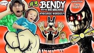 DAD CAPTURED Bendy and the Ink Machine 3 Haunts Our House FGTEEV Chapter 2 Boss 👹 SCARY Kids Game [upl. by Catarina]