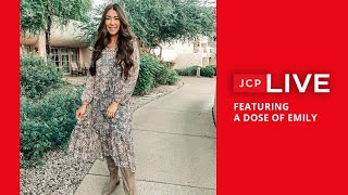 Capsule Wardrobe Haul 2021 with A Dose of Emily  JCPenney Live [upl. by Charin]