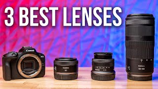 The ONLY 3 Lenses You Need For The Canon R50 [upl. by Necyrb]