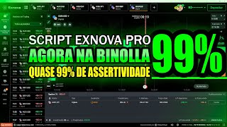 ðŸ˜¨ABSURDOðŸ˜¨ SCRIPT PRO EXNOVA Com quase 99 de ASSERTIVIDADE AGORA PODE SER USADO NA BINOLLA [upl. by Dagley]