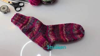 Socken stricken für Anfänger  Teil 1 [upl. by Esinek]