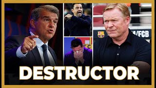 LAPORTA ESTÁ SIENDO PÉSIMO PARA EL BARÇA Y ESTÁ DESTROZANDO A SUS LEYENDAS [upl. by Kella]