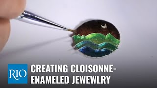 Creating CloisonneEnameled Jewelry with Ricky Frank [upl. by Yendyc]