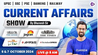 6 amp 7 October 2024 Current Affairs  Current Affairs Today  The Hindu Analysis by Bhunesh Sir [upl. by Crain282]