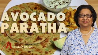 Avocado Paratha Delicious Homemade Flatbread with avocado Recipe by Manjula [upl. by Laenahtan]