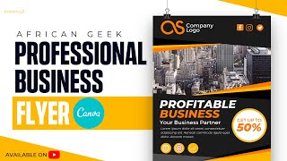 Advanced Canva Tutorial  Design a Professional Business Flyer in Canva [upl. by Shantee]