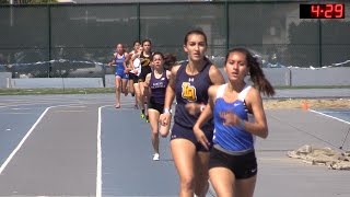 2016 Track  California Relays 1600M Girls Invitational Race [upl. by Pineda662]