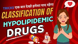 HYPOLIPIDEMIC DRUGS CLASSIFICATION  PHARMACOLOGY  PHARMACY  MBBS  NURSING  TRICKS [upl. by Sirtemed288]