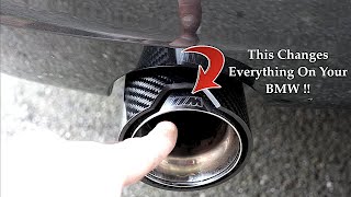 BMW F series M Performance Exhaust Tips Install  335i  340i  M135i  M140i [upl. by Adnicul]