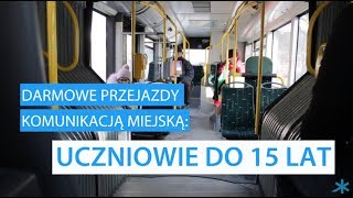 Darmowa komunikacja miejska dla uczniów [upl. by Noevad366]