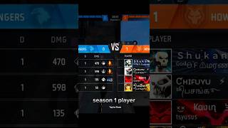 1 vs 4 in cs rank with season 1 player freefire shorts sh [upl. by Etnor]