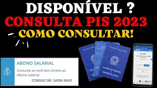 CONSULTA DO PIS 2023 FOI LIBERADA COMO CONSULTAR [upl. by Razid966]