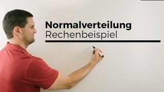 Normalverteilung Rechenbeispiel warum 05 Erklärung Stochastik Statistik [upl. by Tica640]