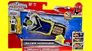 Silver Morpher Review amp Comparison Power Rangers Super Megaforce [upl. by Ygiaf]