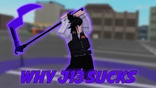 Why J13 sucks  Weapon Review  RoGhoul ALPHA  ROBLOX [upl. by Nnylsia214]