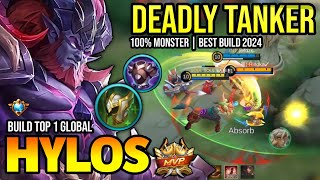 HYLOS BEST BUILD 2024  BUILD TOP 1 GLOBAL HYLOS GAMEPLAY  MOBILE LEGENDS✓ [upl. by Anirdnajela858]