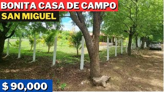 Casa de Campo en Venta en cantón Las Lomitas en San Miguel  El Salvador [upl. by Hceicjow]