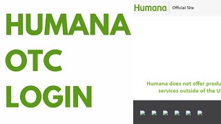 Humana OTC Login Order Online Catalog Card ⏬👇 [upl. by Nivi733]