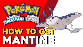 Pokemon Brilliant Diamond amp Shining Pearl How To Get Mantine How To Evolve Mantyke Pokemon BDSP [upl. by Ezarras]