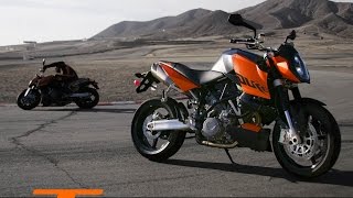 2007 KTM 990 Superduke Review  MotoUSA [upl. by Aeuhsoj]