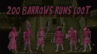 200 Barrows Chest Loot OSRS [upl. by Asnerek]