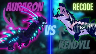 KENDYLL VS AURARON  Creatures of Sonaria Recode [upl. by Tessa]