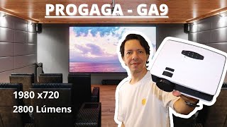 Progaga GA9 Mini projetor 2800 lúmens [upl. by Kaete472]