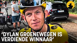 Koen Bouwman na NK wielrennen 2024 quotDylan Groenewegen is verdiende winnaarquot [upl. by Akemad]