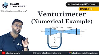 Venturimeter  Numerical Examples  Fluid Mechanics [upl. by Nigen]