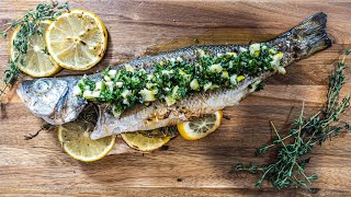 How to Grill a Whole Fish  Grill Branzino Recipe  Cooking with Payshintz [upl. by Duffie]